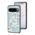 thumbnail image 1 of Allytech Google Pixel 8 Case with Glitter Ring Holder, Flower Pattern Fashion Desing Protective Shockproof Anti-Scratch Slim Lightweight Case Cover for Google Pixel 8 - Mint, 1 of 8