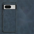 thumbnail image 1 of Allytech Google Pixel 8 Case, Ultra Slim Lightweight Luxury PU Leather Skin-Friendly Case, Shockproof Dustproof Anti-Fingerprint Screen Lens Protection Cover for Google Pixel 8 - Navyblue, 1 of 7