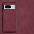 thumbnail image 1 of Allytech Google Pixel 8 Case, Ultra Slim Lightweight Luxury PU Leather Skin-Friendly Case, Shockproof Dustproof Anti-Fingerprint Screen Lens Protection Cover for Google Pixel 8 - Winered, 1 of 7