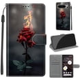 thumbnail image 1 of Allytech for Google Pixel 8 Pro 6.7" Case Cover, Chic Pattern PU Leather Hand Wrist Card Slots Magnetic Closure Stand Bumper Wallet Cases Cover for Google Pixel 8 Pro 2023 Released, 1 of 10