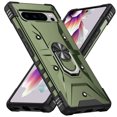 thumbnail image 1 of Allytech Google Pixel 8 Pro Case with Stand, Rugged Hybrid PC Ring Holder Kickstand Shockproof Bumper Phone Case Cover for Google Pixel 8 Pro 6.7" - Armygreen, 1 of 8