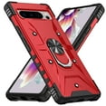 thumbnail image 1 of Allytech Google Pixel 8 Pro Case with Stand, Rugged Hybrid PC Ring Holder Kickstand Shockproof Bumper Phone Case Cover for Google Pixel 8 Pro 6.7" - Red, 1 of 8