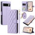 thumbnail image 1 of Allytech Google Pixel 8 Pro Slim Wallet Case, Luxury PU Leather Kickstand Case with Detachable Shoulder & Wrist Strap, Cash Card Slots Magnetic Clasp Shockproof Case for Google Pixel 8 Pro - Purple, 1 of 9
