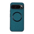 thumbnail image 1 of Allytech for Google Pixel 9 Pro/ Pixle 9 Case, Magnetic MagSafe Retro PU Leather Fabric Pattern Shockproof TPU Anti-Scratch Slim Classic Business Case Cover for Google Pixel 9 Pro/ Pixle 9,Darkblue, 1 of 5