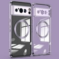 thumbnail image 1 of Allytech for Google Pixel 9 Pro XL Case Clear, Magnetic Case Compatible with Magsafe Wireless Charging Anti-Yellow Shockproof Bumper Hard PC Back Cover Case for Google Pixel 9 Pro XL - Purple, 1 of 6