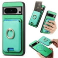 thumbnail image 1 of Allytech Google Pixel 9 Pro XL Case, Detachable Magnetic Wallet Case with Card Holder & Ring Stand, Support Car Mount, Premium PU Leather Shockproof Durable Protective Slim Case Cover - Green, 1 of 11
