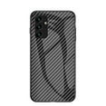 thumbnail image 1 of Allytech Gradient Case for Samsung Galaxy A05s, Slim Fit Lightweight Carbon Fiber Rugged Tempered Glass Back + Soft TPU Bumper Shockproof Drop Protection Stylish Cover Case - Black, 1 of 10