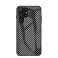 thumbnail image 1 of Allytech Gradient Case for Samsung Galaxy S23 Ultra, Slim Fit Lightweight Carbon Fiber Rugged Tempered Glass Back + Soft TPU Bumper Shockproof Drop Protection Stylish Cover Case - Black, 1 of 9