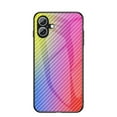 thumbnail image 1 of Allytech Gradient Case for iPhone 16 Plus, Slim Fit Lightweight Carbon Fiber Rugged Tempered Glass Back + Soft TPU Bumper Shockproof Drop Protection Stylish Cover Case - Dazzle, 1 of 10