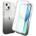thumbnail image 1 of Allytech Gradient Clear Case for iPhone 14 Plus - Built-in Screen Protector - Hard PC + Flexible TPU Hybrid Shockproof Anti-Scratch Full Body Protection No Yellowing Ultra Slim Case - Black, 1 of 6