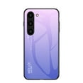 thumbnail image 1 of Allytech Gradient Color Case for Samsung Galaxy S24 Plus, Slim Fit Tempered Glass Back Cover Shockproof Bumper Anti-Scratch Phone Case for Galaxy S24 Plus - Lightpurple, 1 of 7