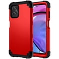 thumbnail image 1 of Allytech Heavy Duty Case for Motorola Moto G Power 2023, Soft TPU + Rugged PC Triple-Layers Four Corners Protection Shockproof Anti-Scratch Case for Motorola Moto G Power 2023 - Red, 1 of 6