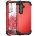 thumbnail image 1 of Allytech Heavy Duty Case for Samsung Galaxy S23 FE, Soft TPU + Rugged PC Triple-Layers Four Corners Protection Shockproof Anti-Scratch Case for Samsung Galaxy S23 FE - Red, 1 of 7