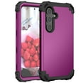 thumbnail image 1 of Allytech Heavy Duty Case for Samsung Galaxy S24, Soft TPU + Rugged PC Triple-Layers Four Corners Protection Shockproof Anti-Scratch Case for Samsung Galaxy S24 - Purple, 1 of 7