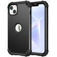 thumbnail image 1 of Allytech Heavy Duty Case for iPhone 15 Plus, Support Wireless Charging, Soft TPU + Rugged PC Triple-Layers Four Corner Protection Shockproof Anti-Scratch Case for iPhone 15 Plus - Black, 1 of 8