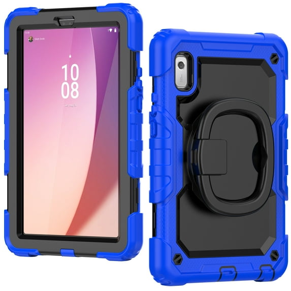 Allytech Heavy Duty Rugged Case for Lenovo Tab M9 2023, Adjustable Kickstand Case with Built-in Screen Protector, Anti-Drop Shockproof Full Body Protection Case for Lenovo Tab M9 - Blue