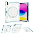 thumbnail image 1 of Allytech Heavy Duty Rugged Case for iPad 10th Gen 10.9 inch 2022, Kids Friendly Shockproof Hybrid Built-in 360 Degree Rotating Stand Protective Case with Pencil Holder for iPad 10th Gen - Skyblue, 1 of 6