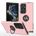 thumbnail image 1 of Allytech Hybrid Case for Samsung Galaxy S23 Ultra with 360° Rotatable Ring Kickstand, Soft TPU + Rugged PC, Screen Lens Protection Shockproof Anti-Fall Magnetic Car Mount Back Case - Rosegold, 1 of 8