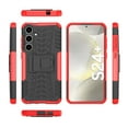 thumbnail image 1 of Allytech Hybrid Case for Samsung Galaxy S24 Plus with Hidden Kickstand, [Rugged PC + Soft TPU] [Full Body Protection] Anti-Fall Non-Slip Shockproof Heavy Duty Case - Red, 1 of 8