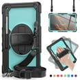 thumbnail image 1 of Allytech Hybrid Case for Samsung Galaxy Tab S9 FE+ Plus/Galaxy Tab S9+ Plus 12.4 Inch 2023 with S Pen Holder, Build in Screen Protector Shockproof Rugged Shoulder Strap Kickstand Kids Proof Case, 1 of 7