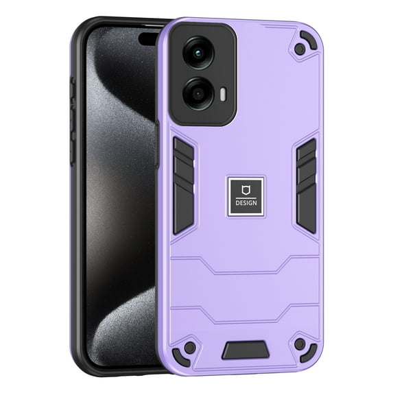 Allytech Hybrid Protective Case for Motorola Moto G Stylus 5G (2024), Camera Screen Protection, Soft TPU Bumper + Hard PC Back Panel Anti-Drop & Anti-Oil Case Cover, Purple