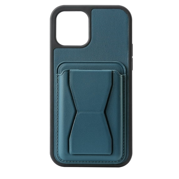 Allytech Kickstand Case for iPhone XS Max (6.5" 2018), Vertical and Horizontal Stand Soft Flexible TPU Frame PU Leather Back Card Holder Anti-Scratch Non-Slip Cover for iPhone XS Max 2018, Blue