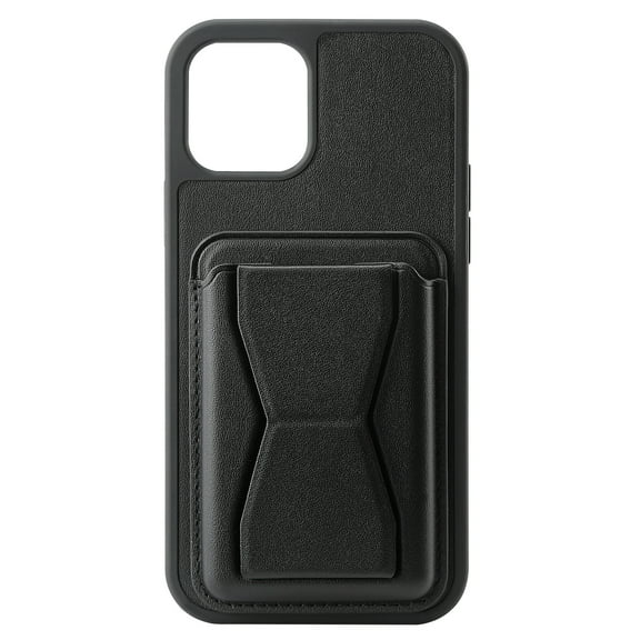 Allytech Kickstand Case for iPhone XS Max (6.5" 2018), Vertical and Horizontal Stand Soft Flexible TPU Frame PU Leather Back Card Holder Anti-Scratch Non-Slip Cover for iPhone XS Max 2018, Black