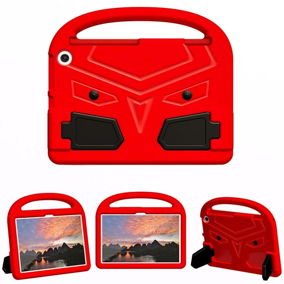 Allytech Kids Case for All-new Amazon Kindle Fire Max 11 2023 - EVA Soft Rubber Kickstand Handle Shockproof Protective Lightweight Kids Friendly Case Cover for Kindle Fire Max 13th Gen - Red