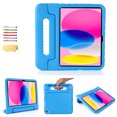 thumbnail image 1 of Allytech Kids Case for Apple iPad 10th Generation 10.9 inch 2022 with Pencil Holder/Rotating Stand Handle/Foldable Kickstand Kid-Proof Girl Boy Soft EVA Foam Shockproof Rugged Heavy Duty Cover, Blue, 1 of 13