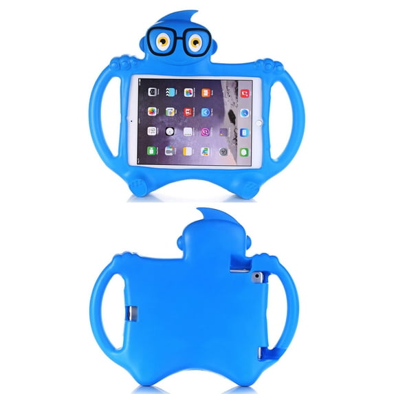 Allytech Kids Case for Apple iPad 9.7 2018/2017 6th 5th Generation, iPad Air 1 2, iPad Pro 9.7, Soft EVA Rubber Handle Stand Full Protection Shock-Absorbing Kids Toddler Children Friendly, Blue