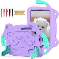 Allytech Kids Case for Galaxy Tab A8 10.5" SM-X200 X205 X207 - Silicone EVA Shockproof Full Body Protective Handle Stand Bumper Case Cover for Samsung Galaxy Tab A8 10.5" - Purple