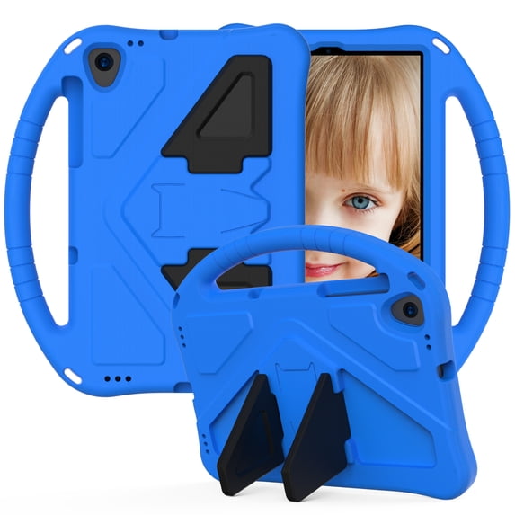 Allytech Kids Case for Lenovo Tab M10 FHD Plus 2nd Generation TB-X606F, Soft Rubber EVA Lightweight Shockproof Handle Drop Protection Kickstand Kids Friendly Kids Proof, Blue