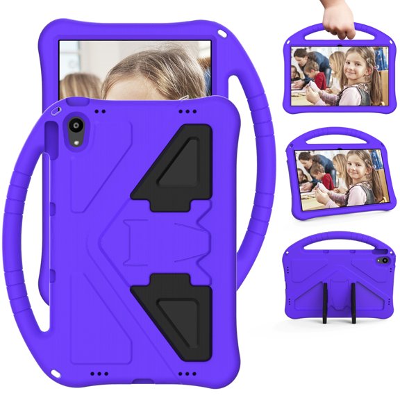 Allytech Kids Case for Motorola Moto Tab G70, Soft EVA Foam Lightweight Child Proof Heavy Duty Protection Kickstand Handle Case Cover for Motorola Moto G70 11-Inch 2022 - Purple