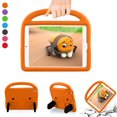 thumbnail image 1 of Allytech Kids Case for New iPad 10.2" 7th Generation, Soft EVA Foam Rubber Lightweight Handle Folding Stand Kids Proof Heavy Duty Protection Case Cover for Apple iPad 7th Gen, Orange, 1 of 7