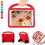 Allytech Kids Case for New iPad 10.2" 7th Generation, Soft EVA Foam Rubber Lightweight Handle Folding Stand Kids Proof Heavy Duty Protection Case Cover for Apple iPad 7th Gen, Red