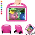 thumbnail image 1 of Allytech Kids Case for New iPad 10.2" 7th Generation, Soft EVA Foam Rubber Lightweight Handle Folding Stand Kids Proof Heavy Duty Protection Case Cover for Apple iPad 7th Gen, Pink, 1 of 7