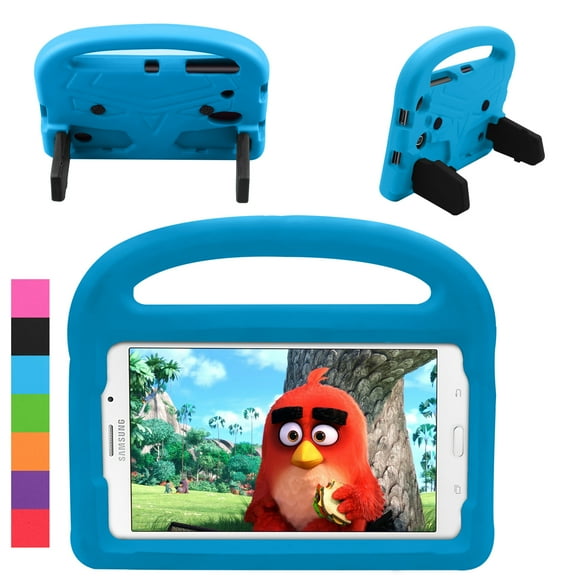 Allytech Kids Case for Samsung Galaxy Tab 8 Inch (Model T330/T375/T377/T380/T385/T387 ONLY), EVA Shockproof Kids Friendly Shockproof Cover Handle Stand Lightweight Protective, Blue