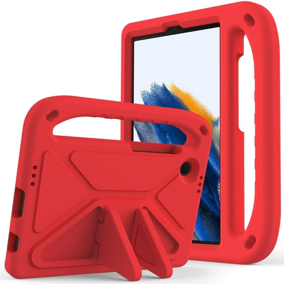 Allytech Kids Case for Samsung Galaxy Tab A9 8.7 Inch SM-X110 X115 2023 Released, Shockprof Rugged Kickstand Lightweight Kids Friendly EVA Rubber Case Cover for Galaxy Tab A9 - Red