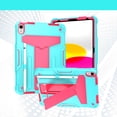 thumbnail image 1 of Allytech Kids Case for iPad 10th Generation 2022, Slim Heavy Duty Hybrid Shockproof Rugged Protective Cover with Built-in Stand Children Friendly Case for 10.9" iPad 10th Gen, Mint+Rose, 1 of 5