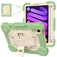 thumbnail image 1 of Allytech Kids Case for iPad Mini 6th Gen 2021 Cover with Pencil Holder/ Shoulder Strap, 360°Rotating Kickstand Hand Strap Rugged PC + TPU Shockproof Case for iPad Mini 8.3" 2021, Matcha Green, 1 of 7