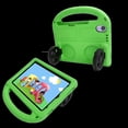 thumbnail image 1 of Allytech Kids Case for iPad mini 6th 7th Gen 8.3" 2021,  Silicone EVA Rubber Handle Stand Cute Car Design Shockproof Lightweight Kids Friendly Case Cover for Apple iPad mini 6 / Mini 7 - Green, 1 of 6