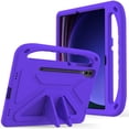thumbnail image 1 of Allytech Kids Tablet Case for Samsung Galaxy Tab S9 Plus/S8 Plus/S7 Plus/S7 FE 12.4", EVA Lightweight Handle Stand Shockproof Kids Friendly Pen Holder Protective Case for Kids Boys Girls - Purple, 1 of 5
