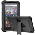 thumbnail image 1 of Allytech Kindle Fire HD 8 2022 Case, Fire HD 8 Plus Case 12th Generation 2022 Released, Rugged Kickstand Shockproof Protective Back Cover Case for Amazon Kindle Fire HD 8/HD 8 Plus 2022 - Black, 1 of 7