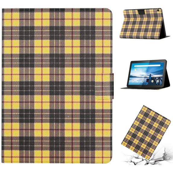 Allytech for Lenovo Tab M10 10.1 Inch TB-X605/TB-X505 Case, Folio Magnetic Adjustable Stand Anti-scratch Shockproof Case for Lenovo Tab M10 10.1" TB-X605/TB-X505, Yellow