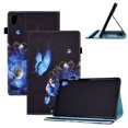 thumbnail image 1 of Allytech for Lenovo Tab M10 HD 2nd Gen 2020(TB-X306F),TB-X306X Case, Stand Folio PU Leather Protective Card Pocket/Pen Slot Case with Auto Sleep Wake for Lenovo M10 HD 2nd Gen 10.1",Floral & Butterfly, 1 of 7