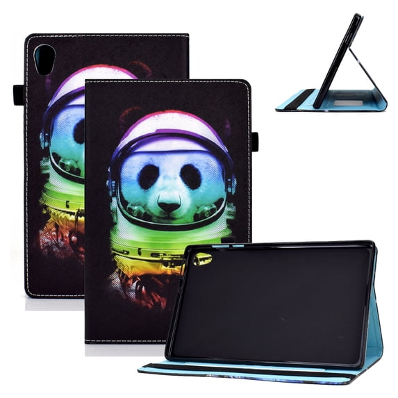 Allytech for Lenovo Tab M10 HD 2nd Gen 2020(TB-X306F), TB-X306X Case, Stand Folio PU Leather Protective Card Pocket/Pen Slot Case with Auto Sleep Wake for Lenovo M10 HD 2nd Gen 10.1", Space Panda