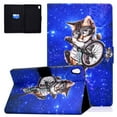 thumbnail image 1 of Allytech Lenovo Tab M10 HD 2nd Gen Case 10.1-Inch TB-X306X TB-X306F, Slim PU Leather Multi Angle Viewing Stand Shockproof Auto Sleep Wake Smart Cover Case for Lenovo Tab M10 HD 10.1" 2020, Galaxy Cat, 1 of 5