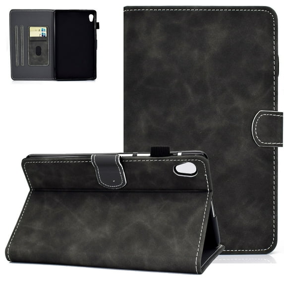 Allytech Lenovo Tab M10 HD 2nd Gen Case 10.1" Model TB-X306X TB-X306F, PU Leather Multi Angle Stand Shockproof Auto Sleep Wake Protective Case Cover for Lenovo Tab M10 HD 10.1" 2nd Gen 2020,Gray