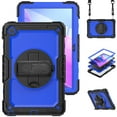 thumbnail image 1 of Allytech Lenovo Tab M10 Plus 10.6" Case 3rd Gen 2022 TB-125F/TB-128F, Build-in Screen Protector Shoulder Strap 360 Rotating Kickstand Hand Strap Shock Absorbent Cover for Lenovo Tab M10 Plus 10.6", 1 of 8