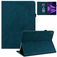 thumbnail image 1 of Allytech Lenovo Tab M10 Plus Case Model TB-X606F, Slim Fit PU Leather Butterfly Embossed Shockproof Drop Protection Kickstand TPU Case Cover for Lenovo Tab M10 Plus TB-X606F, Darkblue, 1 of 6